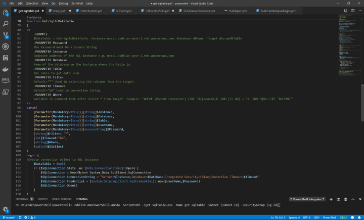 Using AWS Lambda for PowerShell To Get Data From Microsoft SQL Instance ...